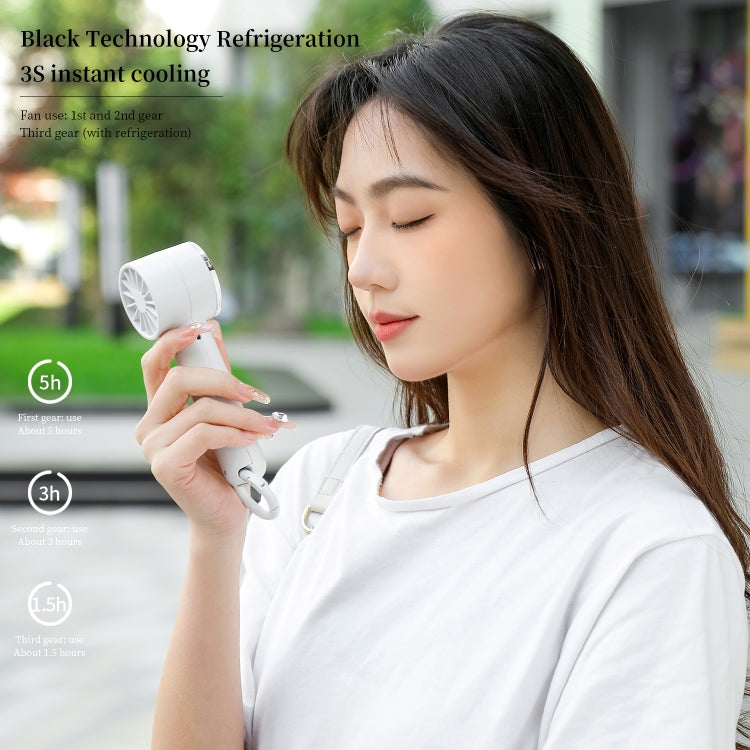 U16 Portable Handheld Cooling Electric Fan(Blue) - Electric Fans by PMC TechLife | Online Shopping South Africa | PMC TechLife | Buy Now Pay Later Mobicred