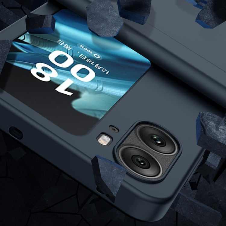 For OPPO Find N2 Flip Three-stage Skin Feel PC Phone Case with Hinge(White) - free shipping - PMC TechLife - Order now!
