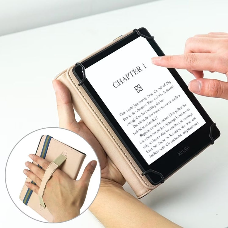 For 6 inch Rotating Universal Leather Tablet Case(Grey) - 7 inch by PMC TechLife | Online Shopping South Africa | PMC TechLife | Buy Now Pay Later Mobicred