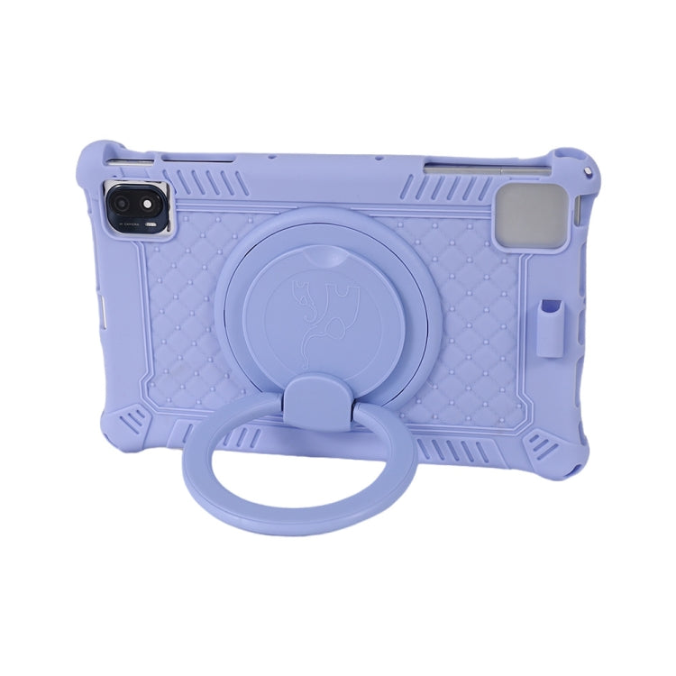 For TCL 10 Tab Max 4G Portable Silicone Tablet Protective Case(Purple) - Others by PMC TechLife | Online Shopping South Africa | PMC TechLife | Buy Now Pay Later Mobicred