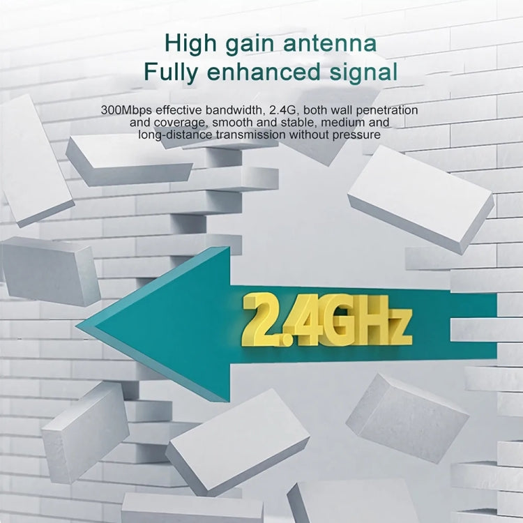 Wavlink WN578W2 300Mbps 2.4GHz WiFi Extender Repeater Home Wireless Signal Amplifier(US Plug) - free shipping - PMC Jewellery - Order now!