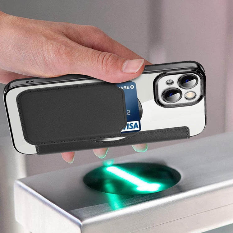 For iPhone 14 MagSafe Magnetic RFID Anti-theft Leather Phone Case(Black) - iPhone 14 Cases by PMC TechLife | Online Shopping South Africa | PMC TechLife