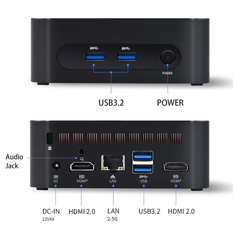 ZX03 Windows 11 Mini PC, Intel Twin Lake N150, Support Dual HDMI Output, Spec:16GB+512GB(EU Plug) - free shipping - PMc TechLife - Order now!