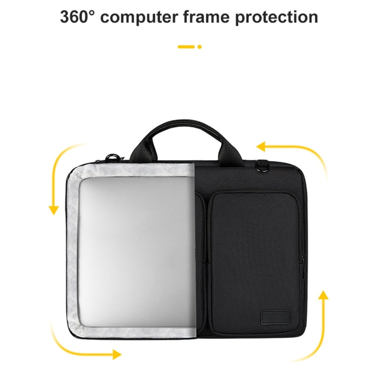 ST11 Polyester Thickened Laptop Bag, Size:14.1-15.4 inch(Silver Gray) - free shipping - PMC Jewellery - Order now!