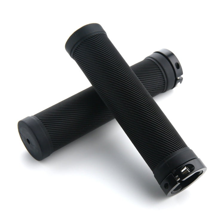 AG40 1 Pair 22mm Caliber Bicycle Grips(Black) - Bicycle Grips by PMc TechLife | Online Shopping South Africa | PMc TechLife | Buy Now Pay Later Mobicred