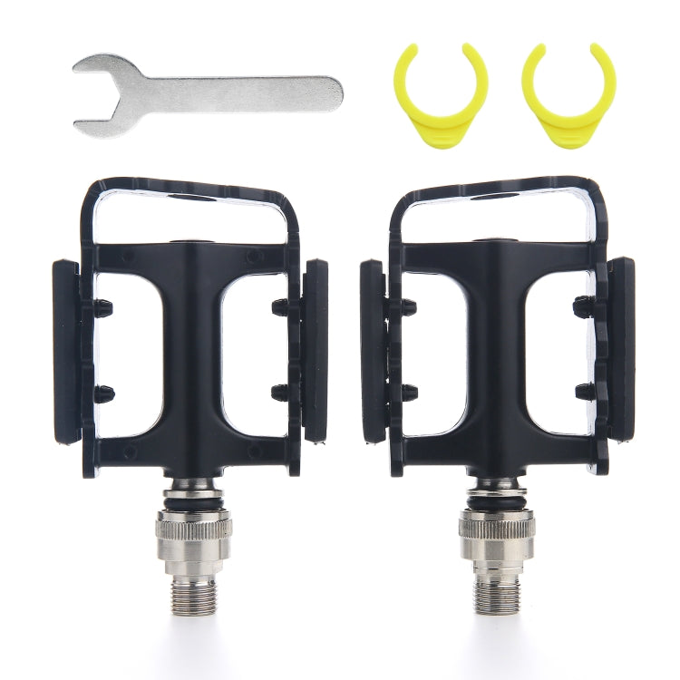 QR921 1 Pair Carbon Fiber Bicycle Quick Release Pedals(Black) - Pedals by PMc TechLife | Online Shopping South Africa | PMc TechLife | Buy Now Pay Later Mobicred