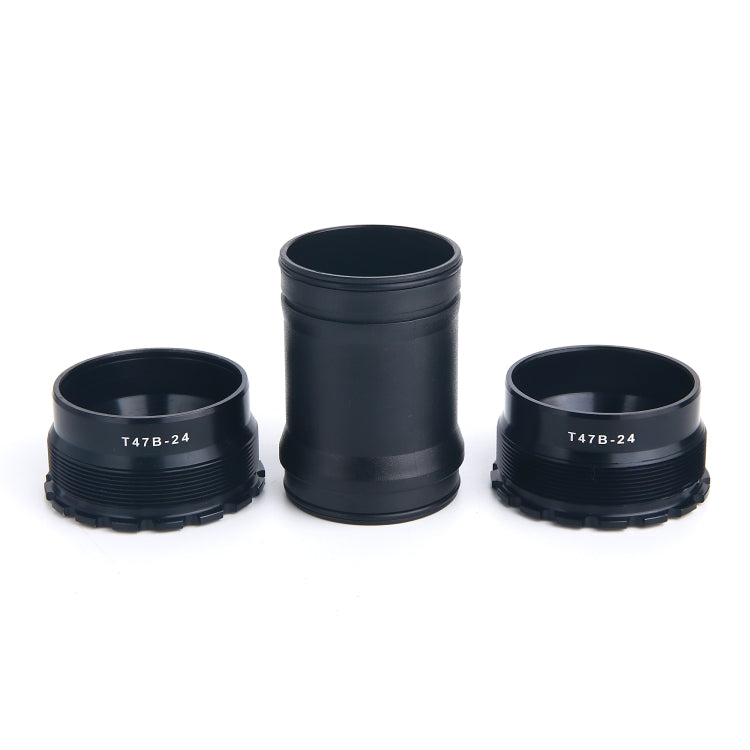 T47B24 Bottom Bracket Fits 86.5mm Width of Bicycle Frame(Black) - Bottom Brackets by PMc TechLife | Online Shopping South Africa | PMc TechLife | Buy Now Pay Later Mobicred