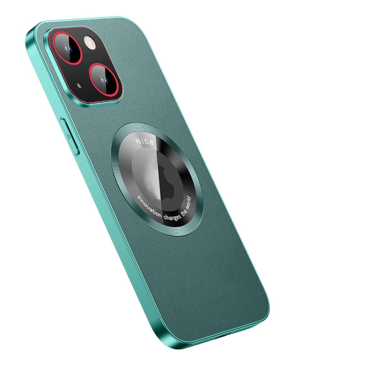 For iPhone 14 Plus R-JUST RH05 Magnetic Leather Metal Phone Case(Green) - iPhone 14 Plus Cases by R-JUST | Online Shopping South Africa | PMC TechLife | Buy Now Pay Later Mobicred