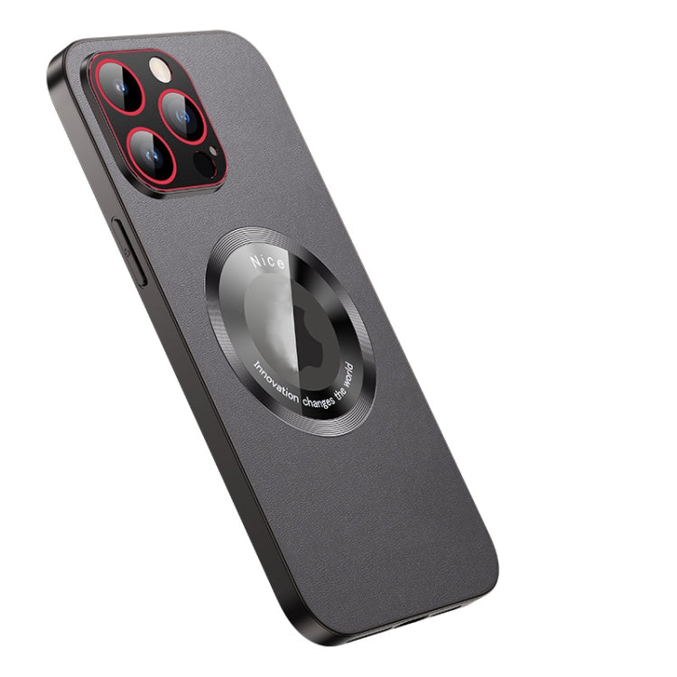 For iPhone 14 R-JUST RH05 Magnetic Leather Metal Phone Case(Black) - iPhone 14 Cases by R-JUST | Online Shopping South Africa | PMC TechLife | Buy Now Pay Later Mobicred