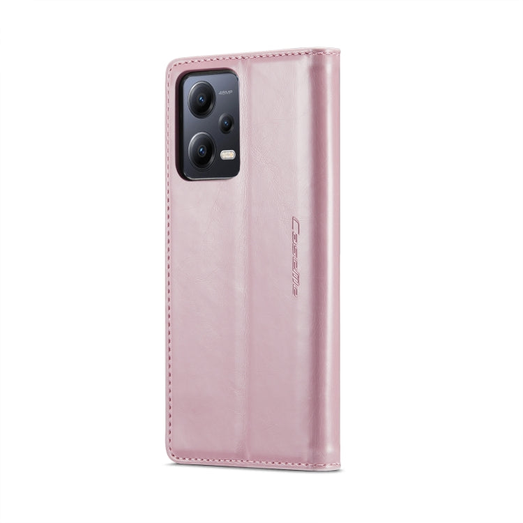 For Xiaomi Redmi Note 12 5G / Poco X5 CaseMe 003 Crazy Horse Texture Leather Phone Case(Rose Gold) - Xiaomi Cases by CaseMe | Online Shopping South Africa | PMC Jewellery | Buy Now Pay Later Mobicred