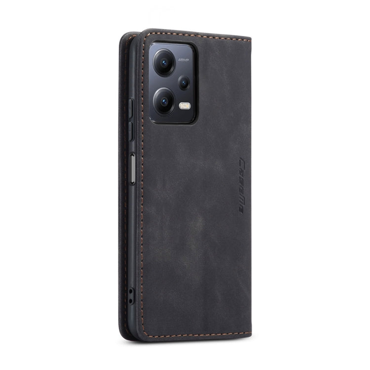 For Xiaomi Redmi Note 12 5G / Poco X5 CaseMe 013 Multifunctional Horizontal Flip Leather Phone Case(Black) - Xiaomi Cases by CaseMe | Online Shopping South Africa | PMC Jewellery | Buy Now Pay Later Mobicred