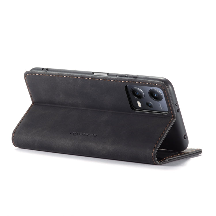 For Xiaomi Redmi Note 12 5G / Poco X5 CaseMe 013 Multifunctional Horizontal Flip Leather Phone Case(Black) - free shipping - PMC Jewellery - Order now!