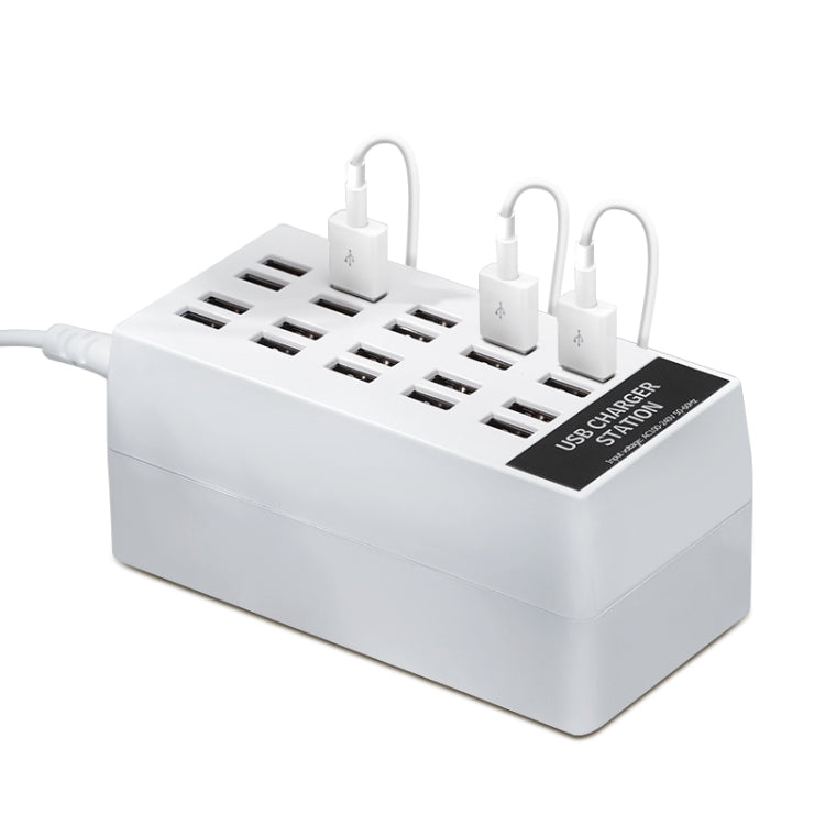 820 20-Ports Desktop USB Charger Station HUB(UK) - Multifunction Charger by PMC Jewellery | Online Shopping South Africa | PMC Jewellery | Buy Now Pay Later Mobicred