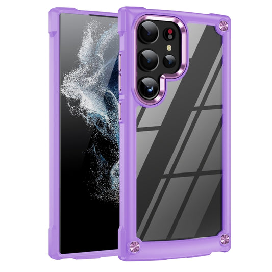 For Samsung Galaxy S24 Ultra 5G TPU + PC Lens Protection Phone Case(Purple) - Galaxy S24 Ultra 5G Cases by PMC Jewellery | Online Shopping South Africa | PMC Jewellery