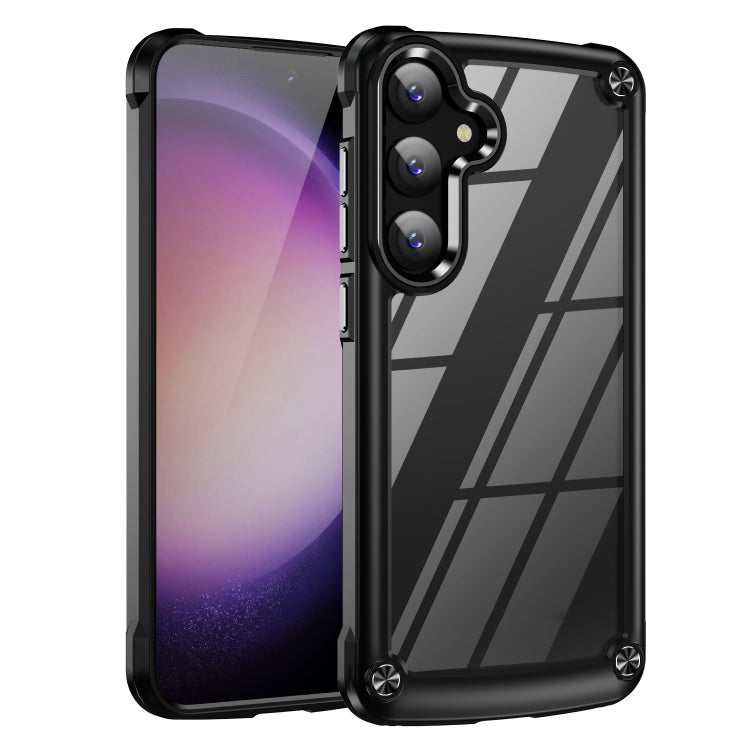 For Samsung Galaxy S24+ 5G TPU + PC Lens Protection Phone Case(Black) - Galaxy S24+ 5G Cases by PMC TechLife | Online Shopping South Africa | PMC TechLife