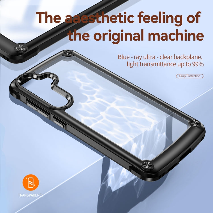 For Samsung Galaxy S24+ 5G TPU + PC Lens Protection Phone Case(Black) - Galaxy S24+ 5G Cases by PMC TechLife | Online Shopping South Africa | PMC TechLife
