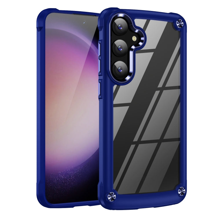 For Samsung Galaxy S24 5G TPU + PC Lens Protection Phone Case(Blue) - Galaxy S24 5G Cases by PMC TechLife | Online Shopping South Africa | PMC TechLife