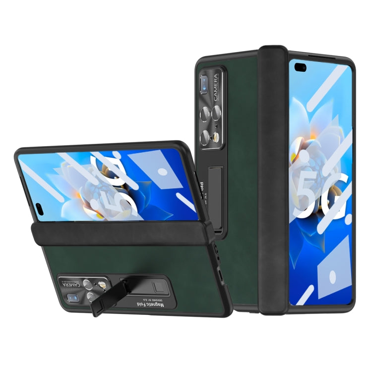 For Huawei Mate X2 5G Napa Texture All-inclusive Phone Case(Green) - Huawei Cases by PMC TechLife | Online Shopping South Africa | PMC TechLife | Buy Now Pay Later Mobicred