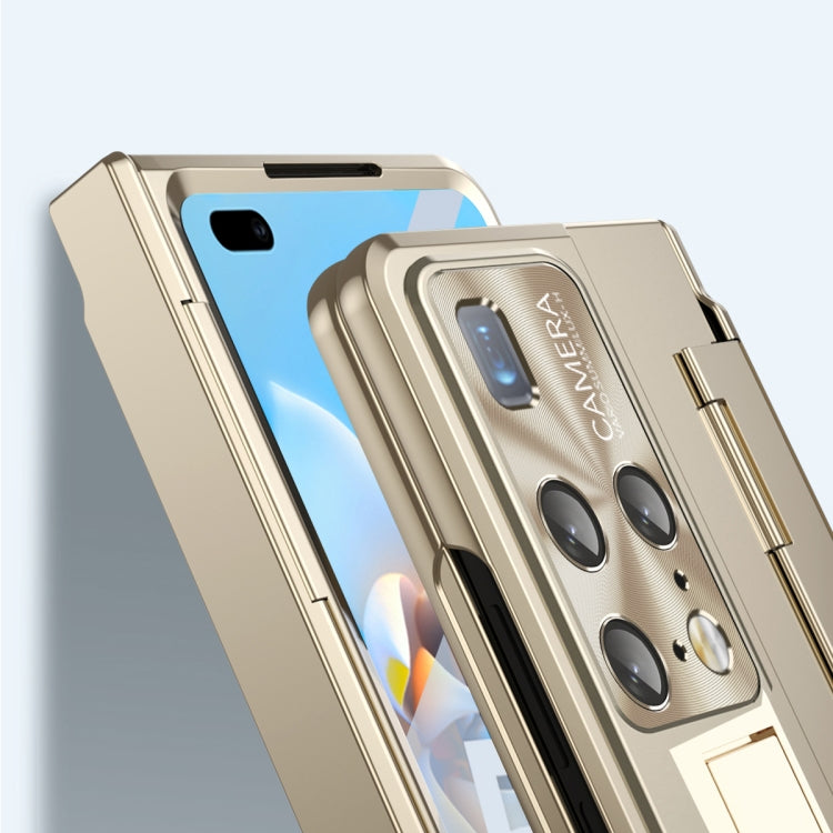 For Huawei Mate X2 Integrated Folding Hinge Phone Case with Stylus(Rose Gold) - Huawei Cases by PMC TechLife | Online Shopping South Africa | PMC TechLife | Buy Now Pay Later Mobicred