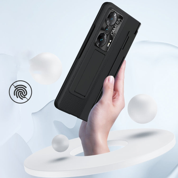 For Honor Magic Vs Integrated Full Coverage Phone Case with Hinge(Gold+Blue) - Honor Cases by PMC TechLife | Online Shopping South Africa | PMC TechLife | Buy Now Pay Later Mobicred