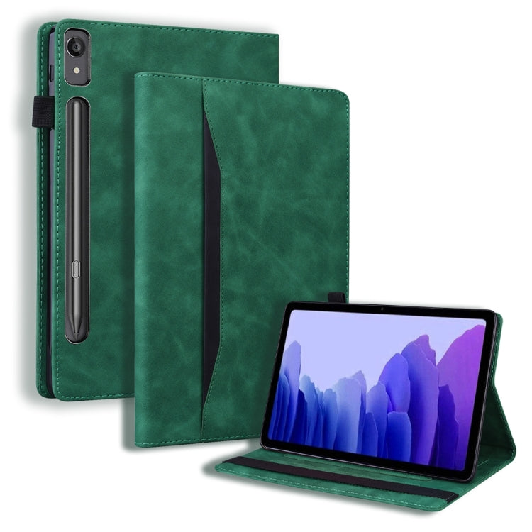 For Lenovo Tab P11 Pro Gen 2 Business Shockproof Horizontal Flip Leather Tablet Case(Green) - Lenovo by PMC TechLife | Online Shopping South Africa | PMC TechLife | Buy Now Pay Later Mobicred
