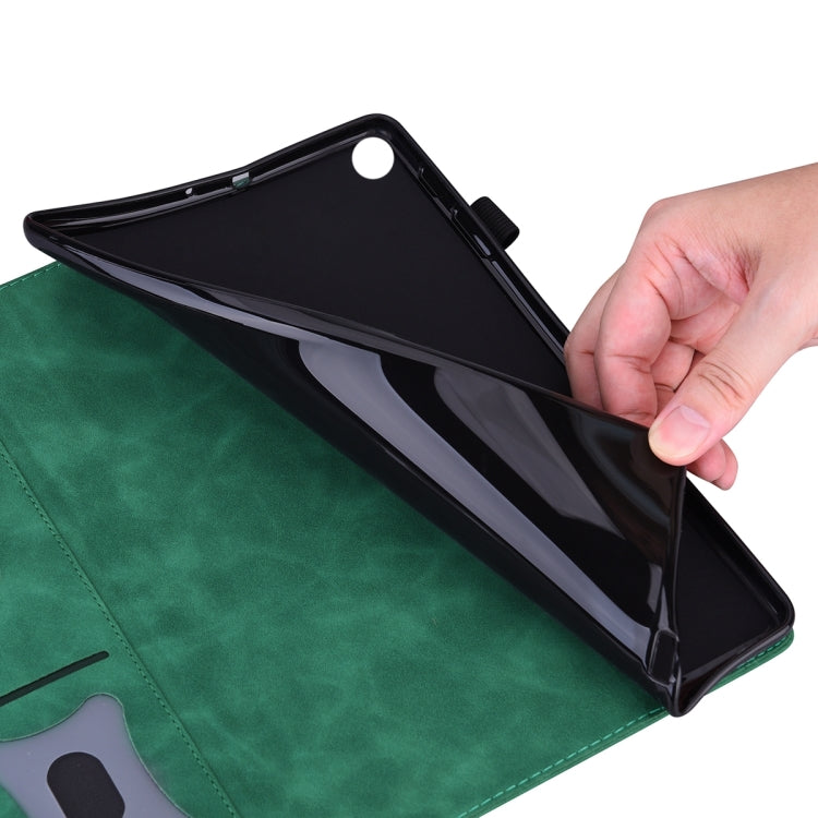 For Lenovo Tab M10 Plus 10.6 3rd Gen 2022 Business Shockproof Horizontal Flip Leather Tablet Case(Green) - Lenovo by PMC TechLife | Online Shopping South Africa | PMC TechLife | Buy Now Pay Later Mobicred