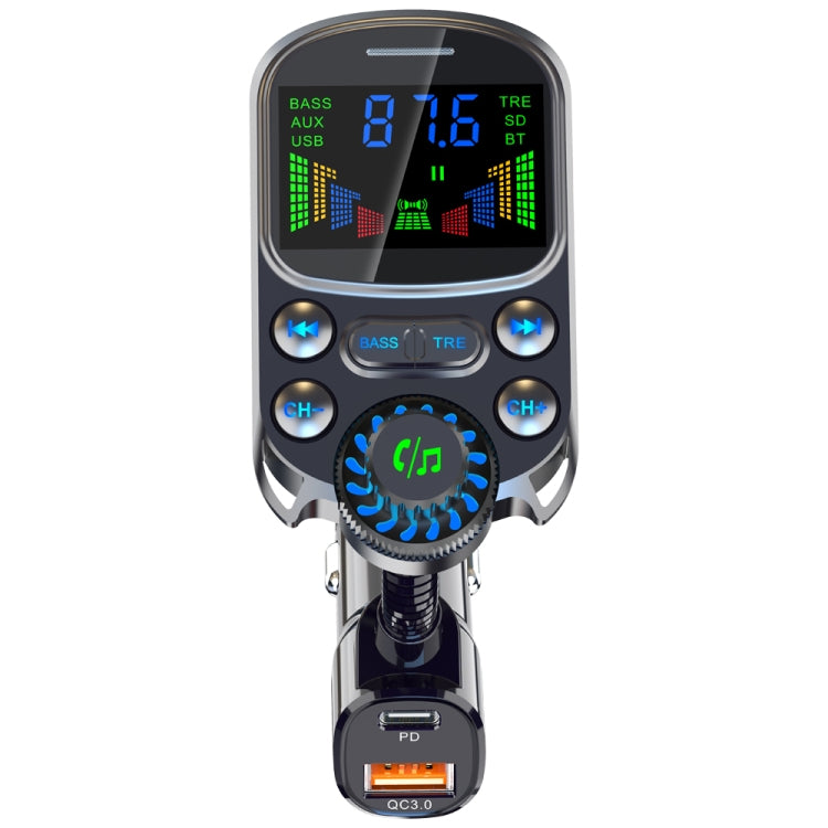 BC86 Colorful Screen Car Bluetooth 5.3 FM Transmitter MP3 Player - Bluetooth Car Kits by PMC TechLife | Online Shopping South Africa | PMC TechLife | Buy Now Pay Later Mobicred
