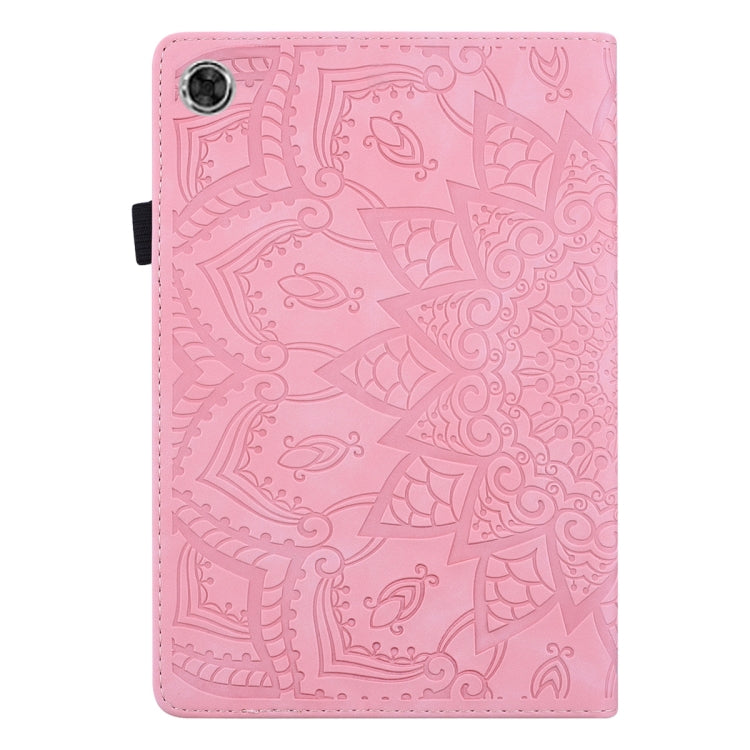 For Lenovo Tab M10 Plus 10.6 3rd Gen 2022 Calf Texture Embossed Flip Leather Tablet Case(Pink) - Lenovo by PMC TechLife | Online Shopping South Africa | PMC TechLife