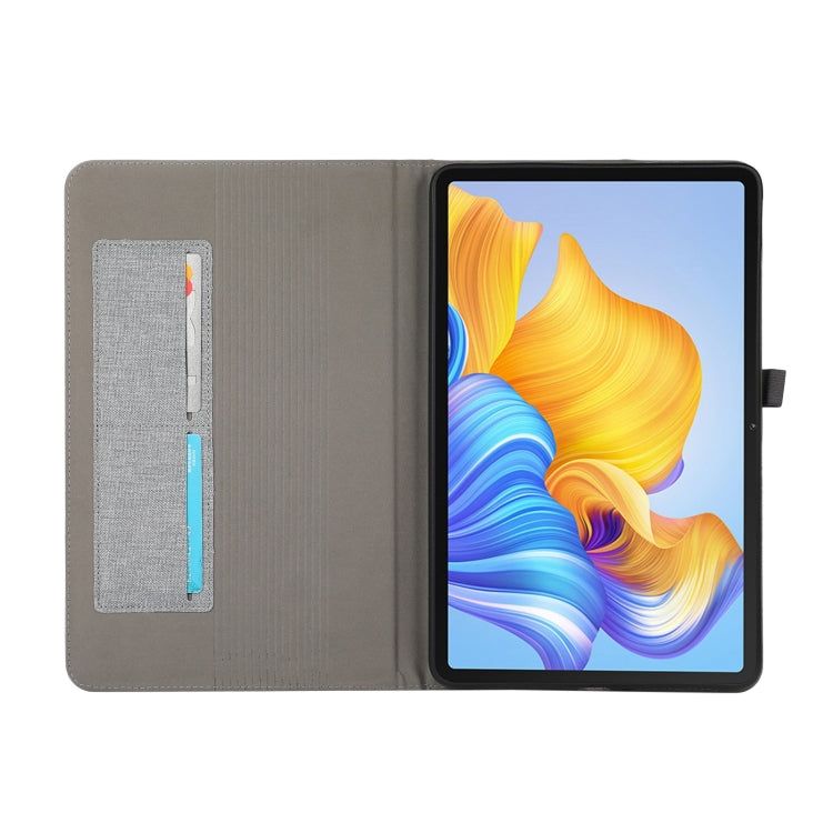 For Honor Pad 9 Pro / V8 Pro Fabric Leather Tablet Case(Grey) - Honor by PMC TechLife | Online Shopping South Africa | PMC TechLife | Buy Now Pay Later Mobicred