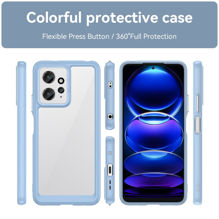 For Xiaomi Redmi Note 12 4G Global Colorful Series Acrylic + TPU Phone Case(Blue) - free shipping - PMC TechLife - Order now!