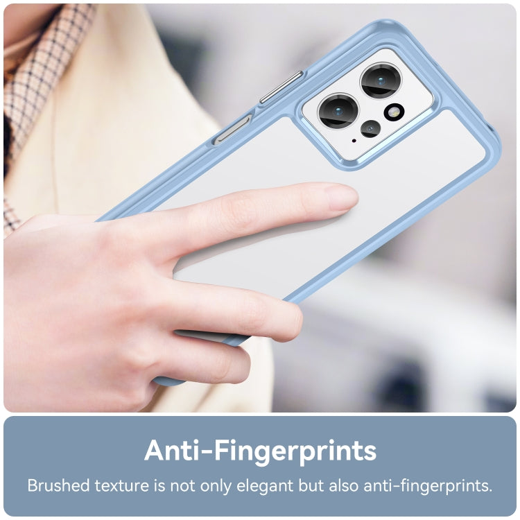 For Xiaomi Redmi Note 12 4G Global Colorful Series Acrylic + TPU Phone Case(Blue) - free shipping - PMC TechLife - Order now!