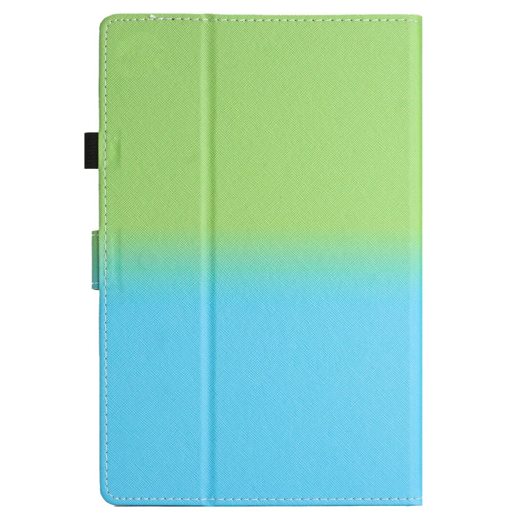 For 10 inch Universal Stitching Gradient Leather Tablet Case(Green Blue) - free shipping - PMC TechLife - Order now!