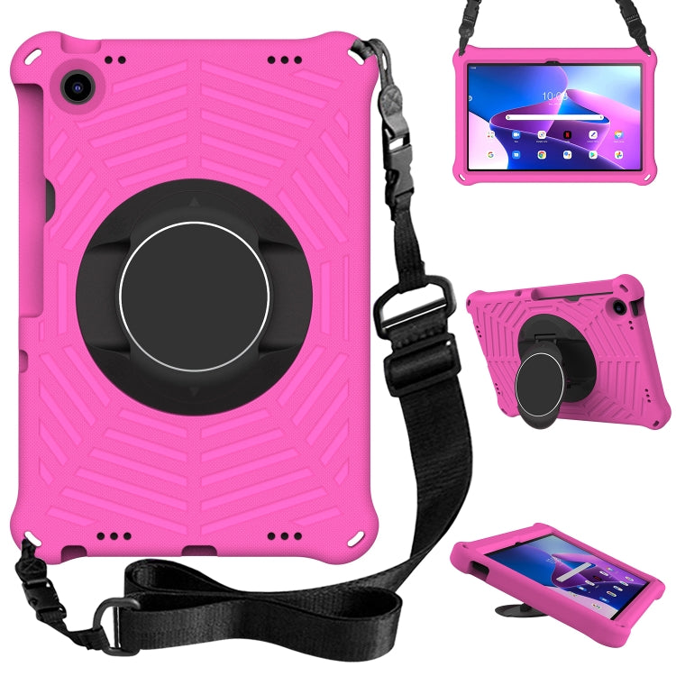 For Lenovo Tab M10 Plus 10.6 3rd Gen 2022 Spider King Silicone Protective Tablet Case(Rose Red) - Lenovo by PMC TechLife | Online Shopping South Africa | PMC TechLife | Buy Now Pay Later Mobicred