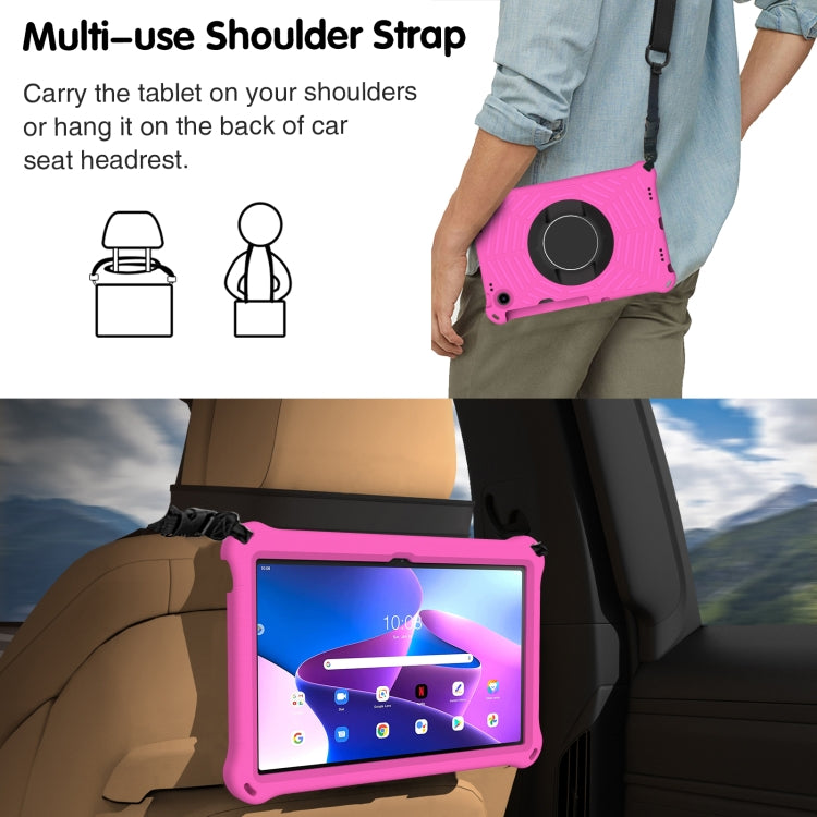 For Lenovo Tab M10 Plus 10.6 3rd Gen 2022 Spider King Silicone Protective Tablet Case(Rose Red) - Lenovo by PMC TechLife | Online Shopping South Africa | PMC TechLife | Buy Now Pay Later Mobicred