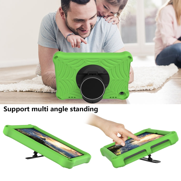 For Amazon Kindle Fire HD 8 / 8 Plus 2022 / 2020 Spider King Silicone Protective Tablet Case(Green) - Amazon by PMC TechLife | Online Shopping South Africa | PMC TechLife | Buy Now Pay Later Mobicred
