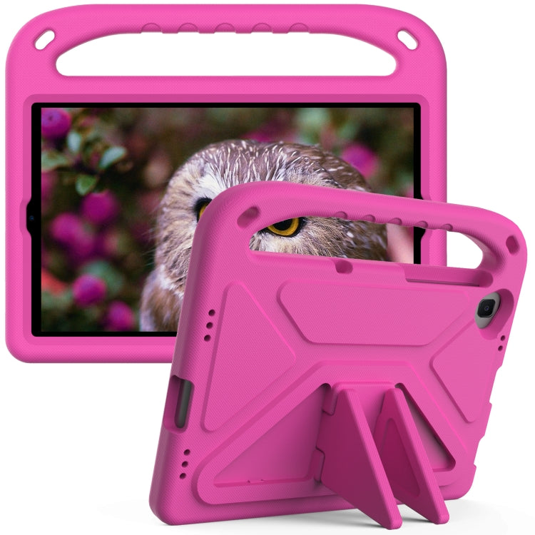For Lenovo Tab K10 Handle EVA Shockproof Tablet Case with Holder(Rose Red) - Lenovo by PMC TechLife | Online Shopping South Africa | PMC TechLife | Buy Now Pay Later Mobicred