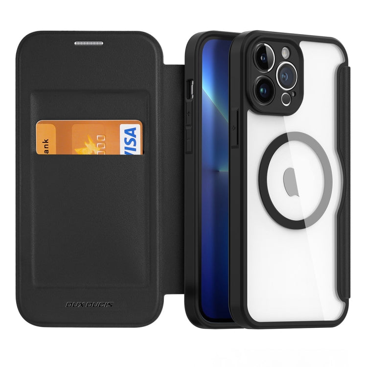 For iPhone 13 Pro Max DUX DUCIS Skin X Pro Series Magsafe PC + TPU Leather Phone Case(Black) - iPhone 13 Pro Max Cases by DUX DUCIS | Online Shopping South Africa | PMC Jewellery | Buy Now Pay Later Mobicred