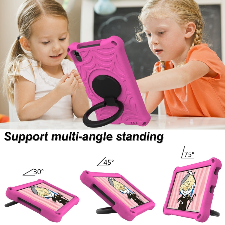 For Huawei MatePad T8 Spider King Silicone Protective Tablet Case(Rose Red) - Huawei by PMC TechLife | Online Shopping South Africa | PMC TechLife | Buy Now Pay Later Mobicred