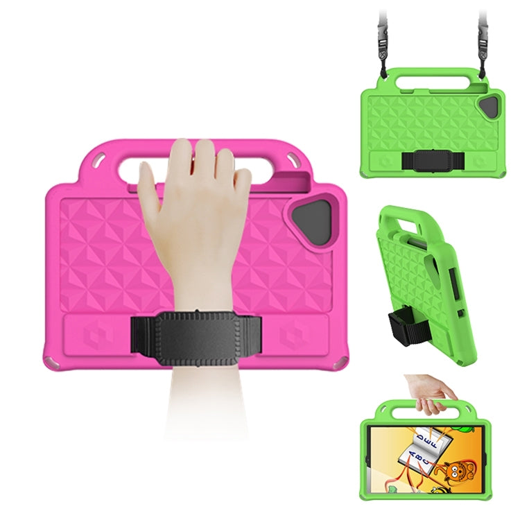 For Lenovo Tab M8 4th Gen Diamond Series EVA Anti-Fall Shockproof Sleeve Tablet Case with Holder & Strap(Green) - Lenovo by PMC TechLife | Online Shopping South Africa | PMC TechLife | Buy Now Pay Later Mobicred