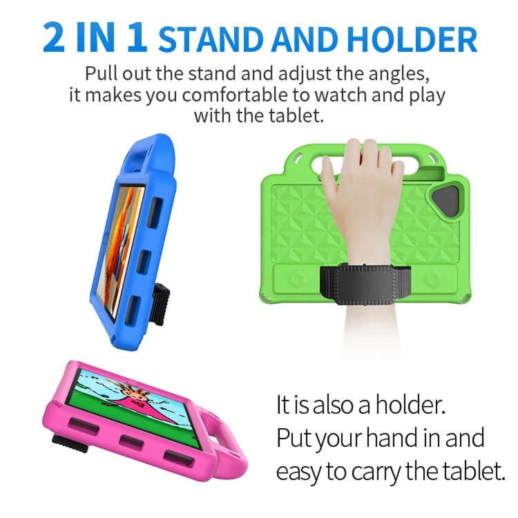 For Lenovo Tab M8 4th Gen Diamond Series EVA Anti-Fall Shockproof Sleeve Tablet Case with Holder & Strap(Red) - Lenovo by PMC TechLife | Online Shopping South Africa | PMC TechLife | Buy Now Pay Later Mobicred