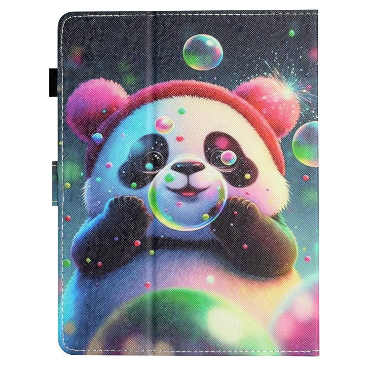 For 10 inch Coloured Drawing Stitching Leather Tablet Case(Panda) - 10 - 11 inch by PMC TechLife | Online Shopping South Africa | PMC TechLife | Buy Now Pay Later Mobicred