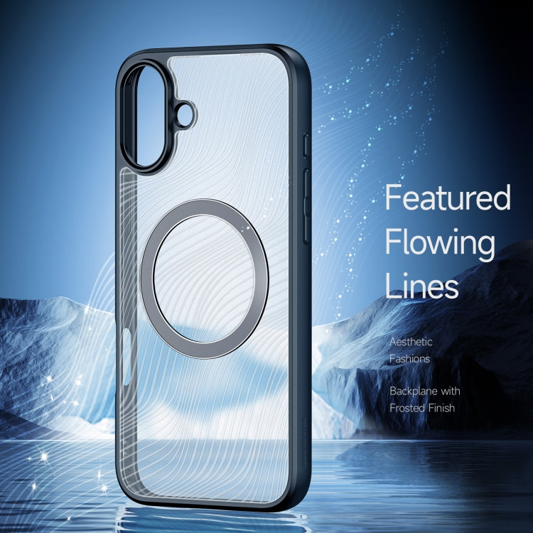 For iPhone 16 DUX DUCIS Aimo Mag Series TPU + PC MagSafe Frosted Feel Phone Case(Black) - iPhone 16 Cases by DUX DUCIS | Online Shopping South Africa | PMC Jewellery | Buy Now Pay Later Mobicred