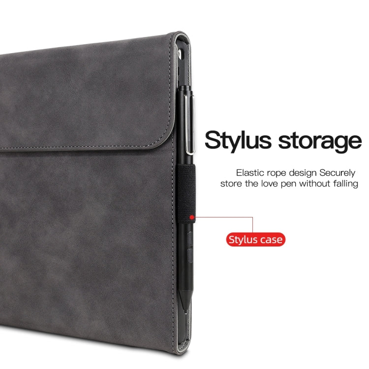 For Microsoft Surface Pro X Sheepskin All-Inclusive Shockproof Protective Case with Power Bag(Blue) - Others by PMC TechLife | Online Shopping South Africa | PMC TechLife | Buy Now Pay Later Mobicred