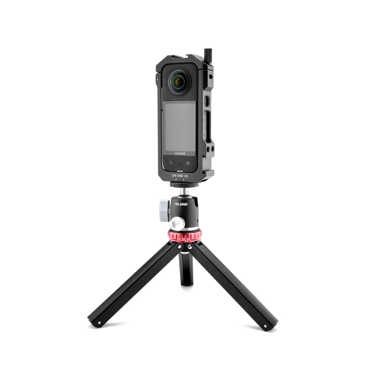 For Insta360 X3 YELANGU LW-ONE X3 Metal Cage Extended Frame Case With T1 Tripod - free shipping - PMC TechLife - Order now!