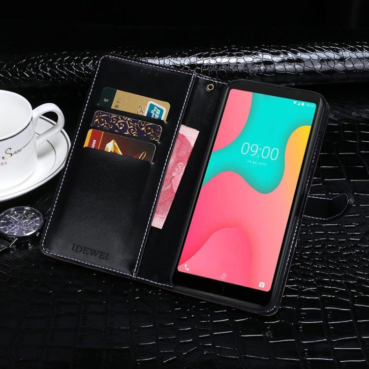 For Wiko Y60 idewei Crocodile Texture Horizontal Flip Leather Case with Holder & Card Slots & Wallet(Black) - More Brand by idewei | Online Shopping South Africa | PMC Jewellery | Buy Now Pay Later Mobicred