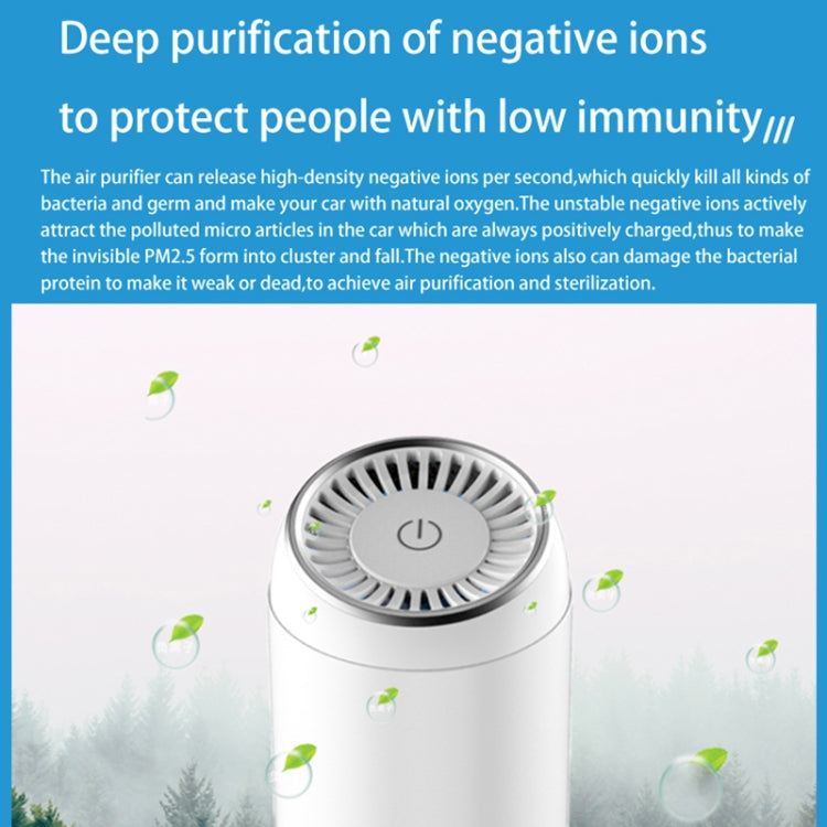 Y-20 Desktop Car Negative Ion Air Purifier(White) - Air Purifier by PMC Jewellery | Online Shopping South Africa | PMC Jewellery | Buy Now Pay Later Mobicred