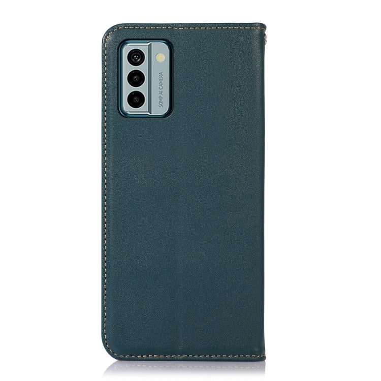 For Nokia G22 4G KHAZNEH Nappa Top Layer Cowhide Leather Phone Case(Green) - Nokia Cases by PMC TechLife | Online Shopping South Africa | PMC TechLife | Buy Now Pay Later Mobicred