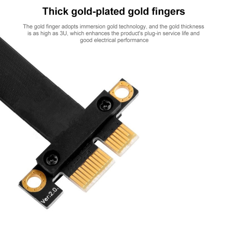PCI-E 3.0 1X to 16X 180 Degree Graphics Card Extension Cable, Length:50cm -  by PMC Jewellery | Online Shopping South Africa | PMC Jewellery | Buy Now Pay Later Mobicred