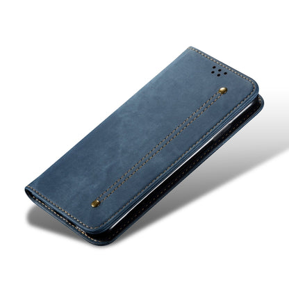 For Samsung Galaxy M54 Denim Texture Leather Phone Case(Blue) - Galaxy Phone Cases by PMC Jewellery | Online Shopping South Africa | PMC Jewellery