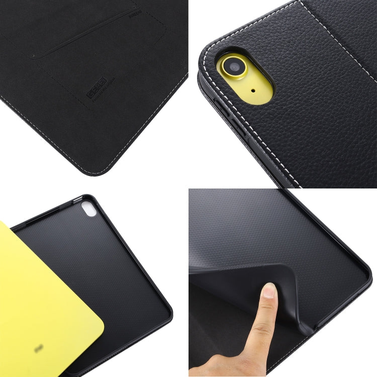 For iPad 2025 / 2022 GEBEI Silk Texture Flip Tablet Leather Case(Blue) - free shipping - PMc TechLife - Order now!